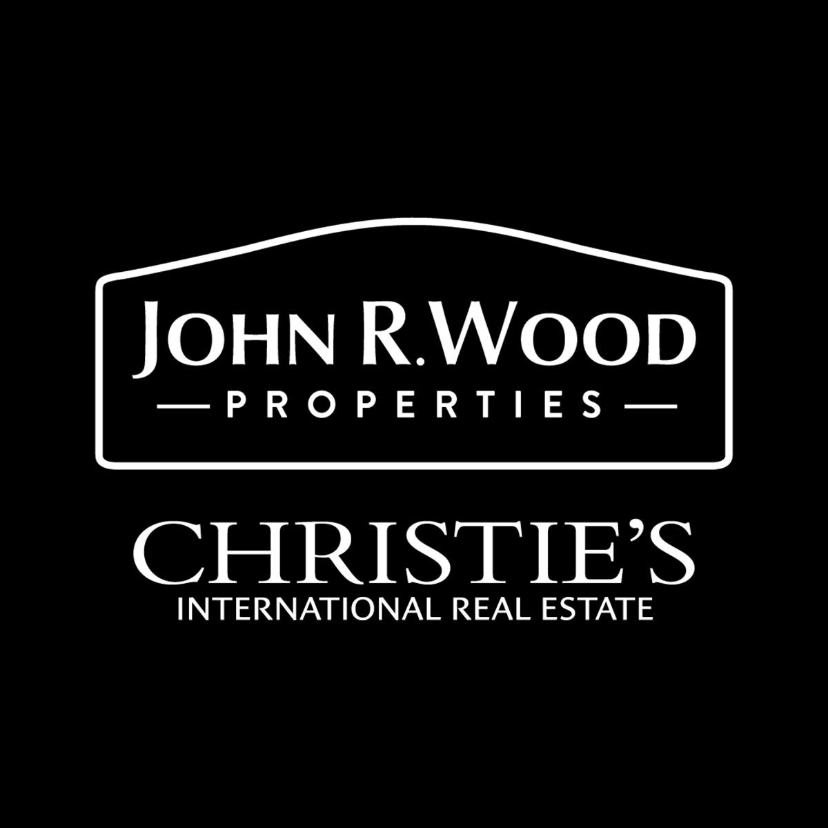 John R Wood Properties logo with text saying "Christie's International Real Eatate"